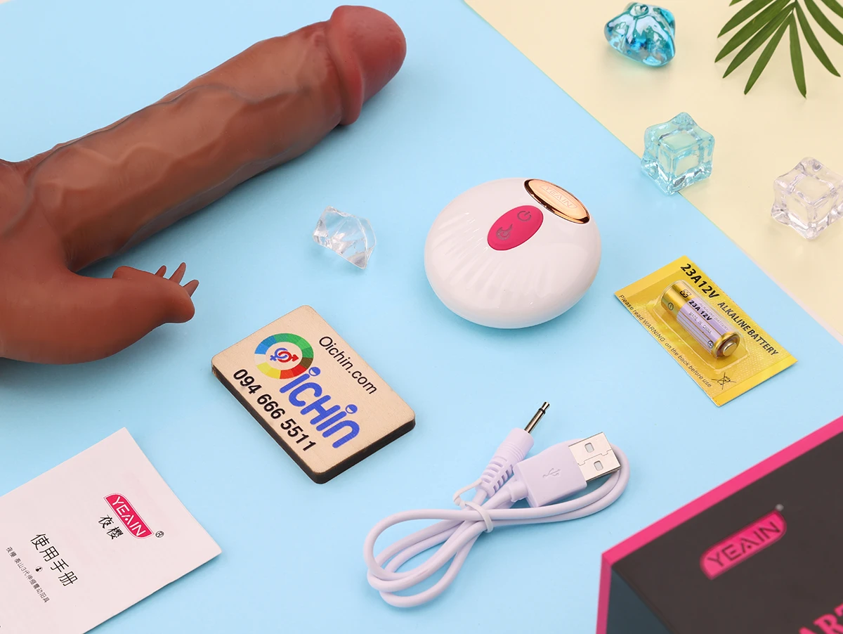 YEAIN Tarzan 3 Dildo rung thụt tỏa nhiệt điều khiển từ xa cao cấp
