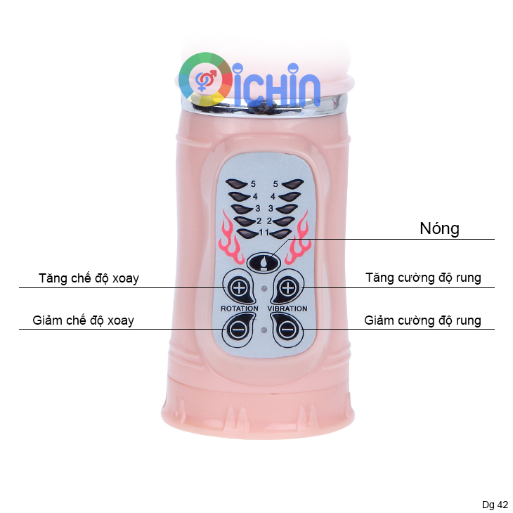 Lybaile Naughty Bunny Rung Ngoáy Tỏa Nhiệt Silicon Mềm Mại