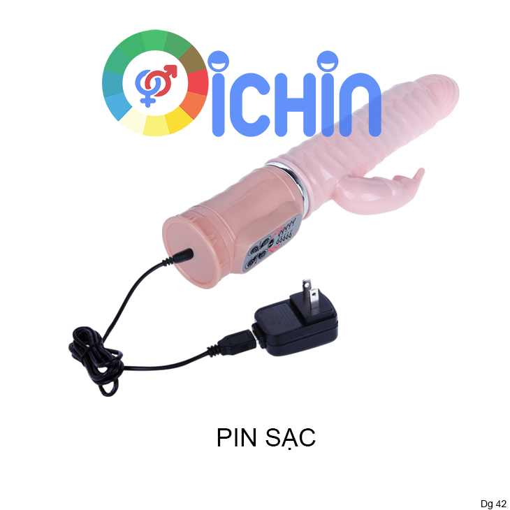 Lybaile Naughty Bunny Rung Ngoáy Tỏa Nhiệt Silicon Mềm Mại
