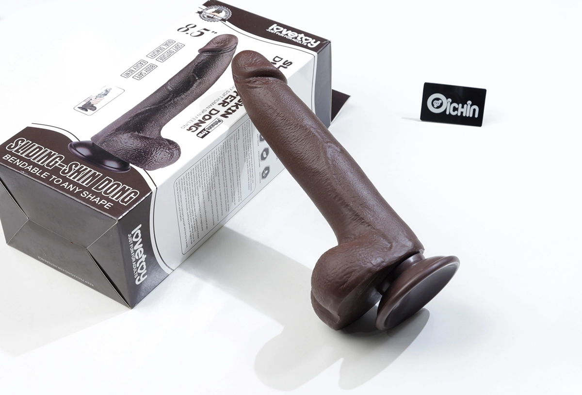 Lovetoy Dương vật giả 8.5 inch cao cấp trượt mềm mại hút mắt