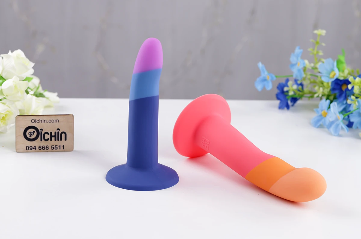 Dương vật giả ROMP silicone mềm mịn gắn tường siêu thực