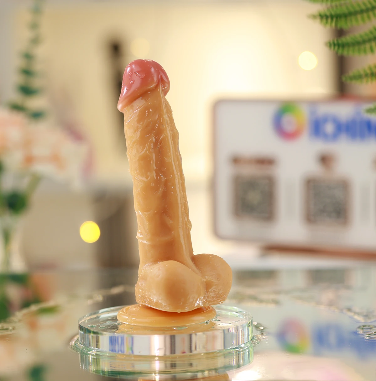 Dương vật giả Manmiao W13 siêu mềm mại gân guốc bìu thật