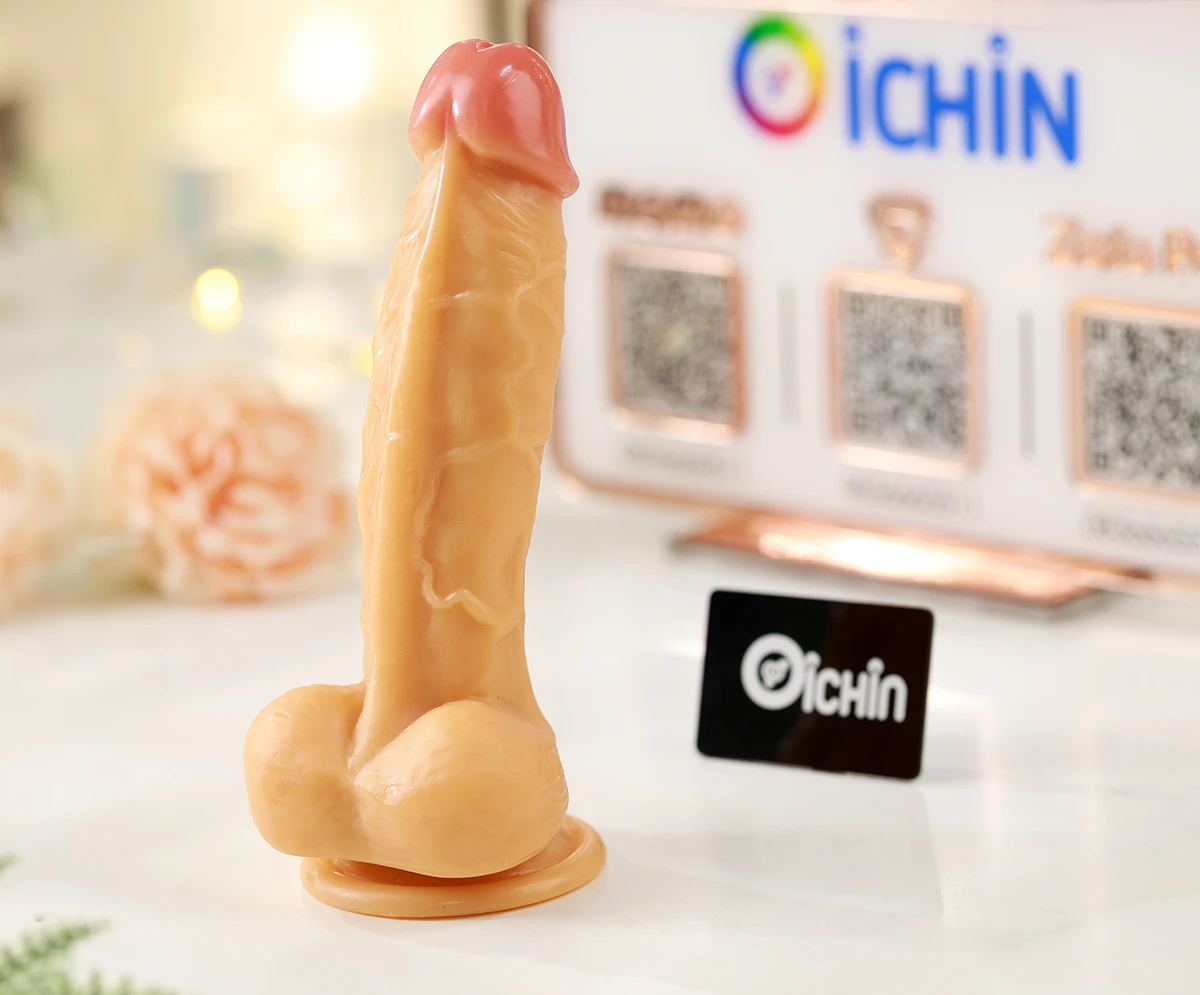 Dương vật giả Manmiao W13 siêu mềm mại gân guốc bìu thật
