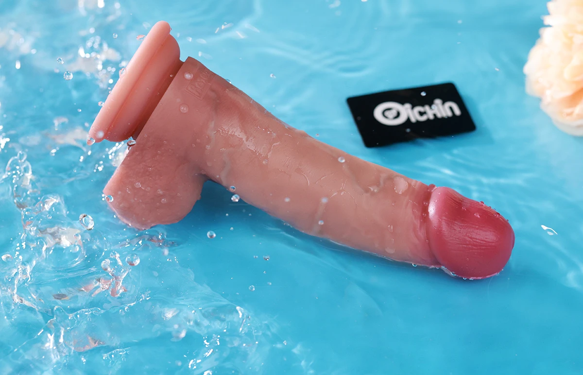 Lovetoy Sliding Skin Pro II 8 inch dương vật giả mềm mại trượt mượt