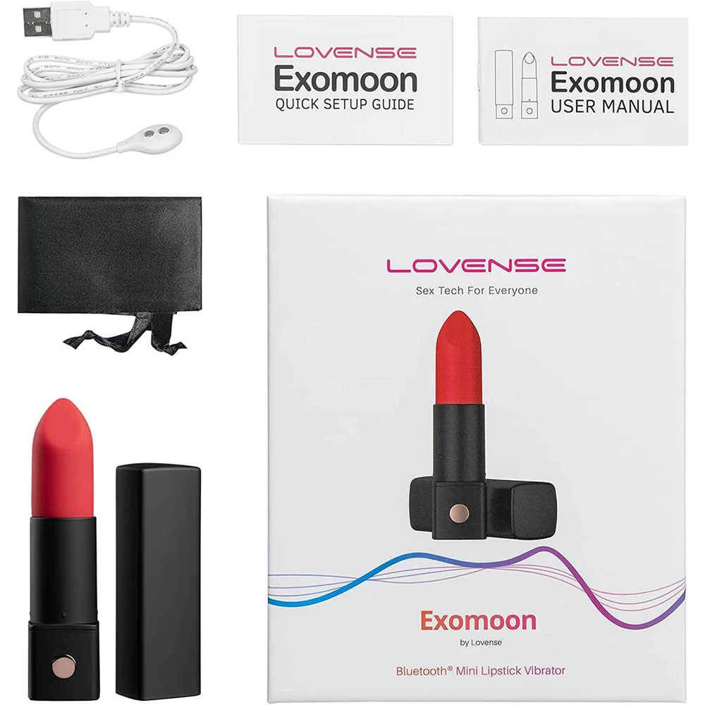 Lovense Exomoon máy rung son môi Bluetooth nhỏ gọn tiện lợi