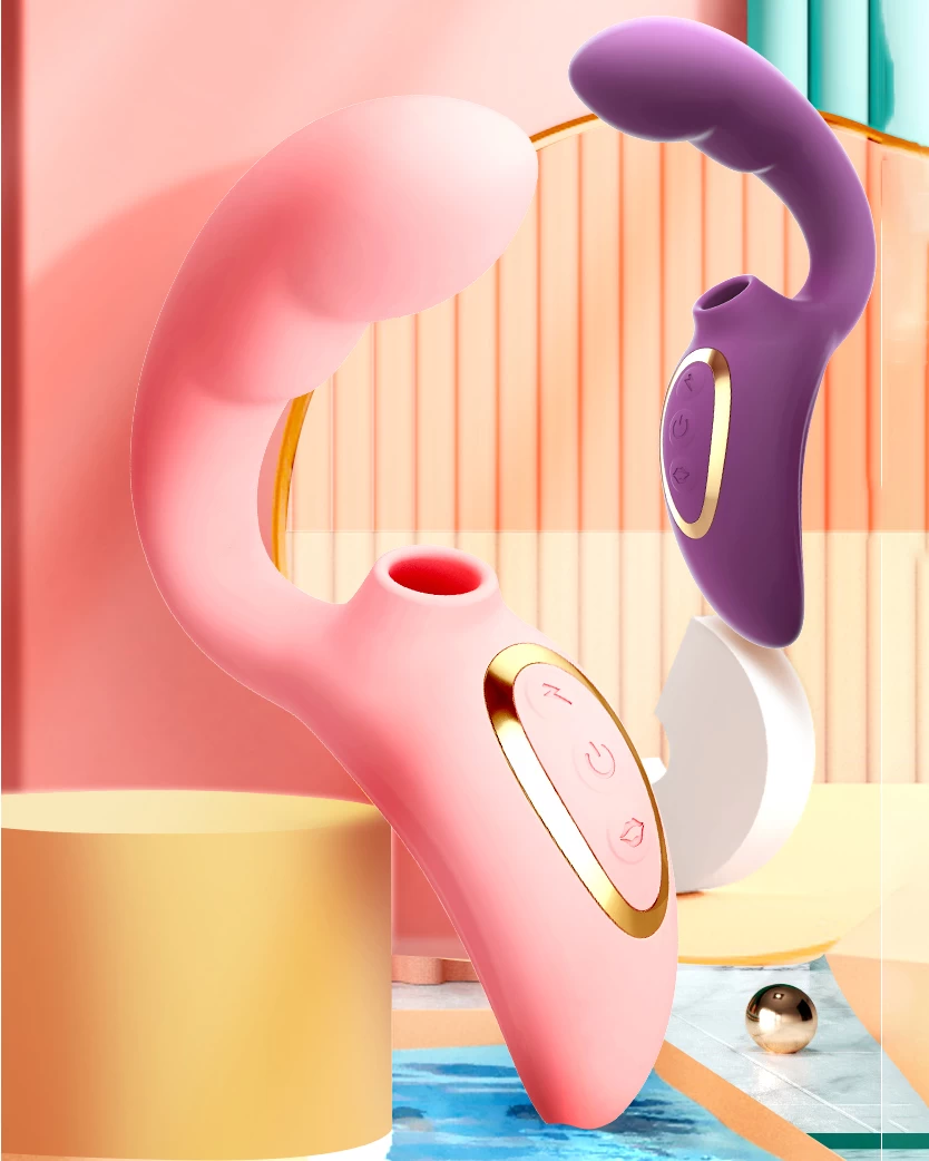 Loving World Suction Tongue G-Spot Vibrator Heated