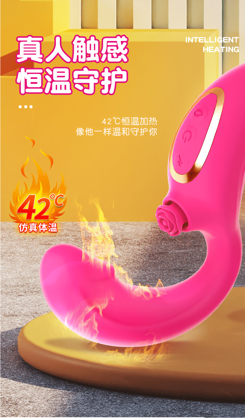 Loving World Rose thumping tỏa nhiệt kích thích điểm G