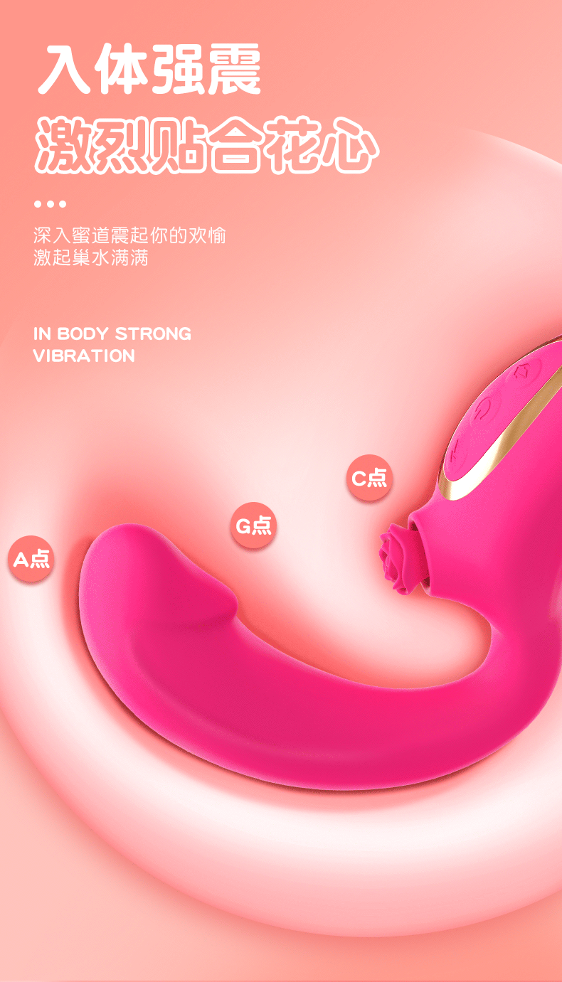 Loving World Rose thumping tỏa nhiệt kích thích điểm G