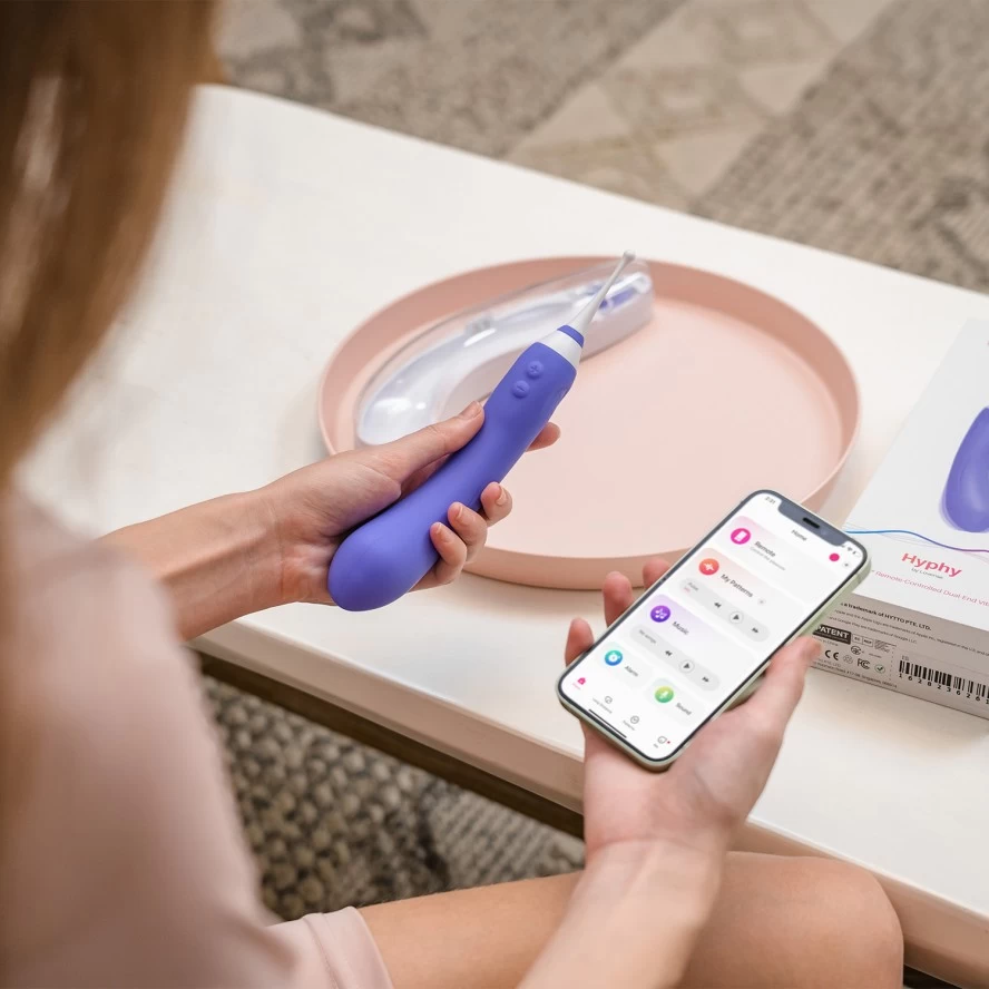 Lovense Hyphy máy rung 2 đầu kết nối smartphone rung mạnh