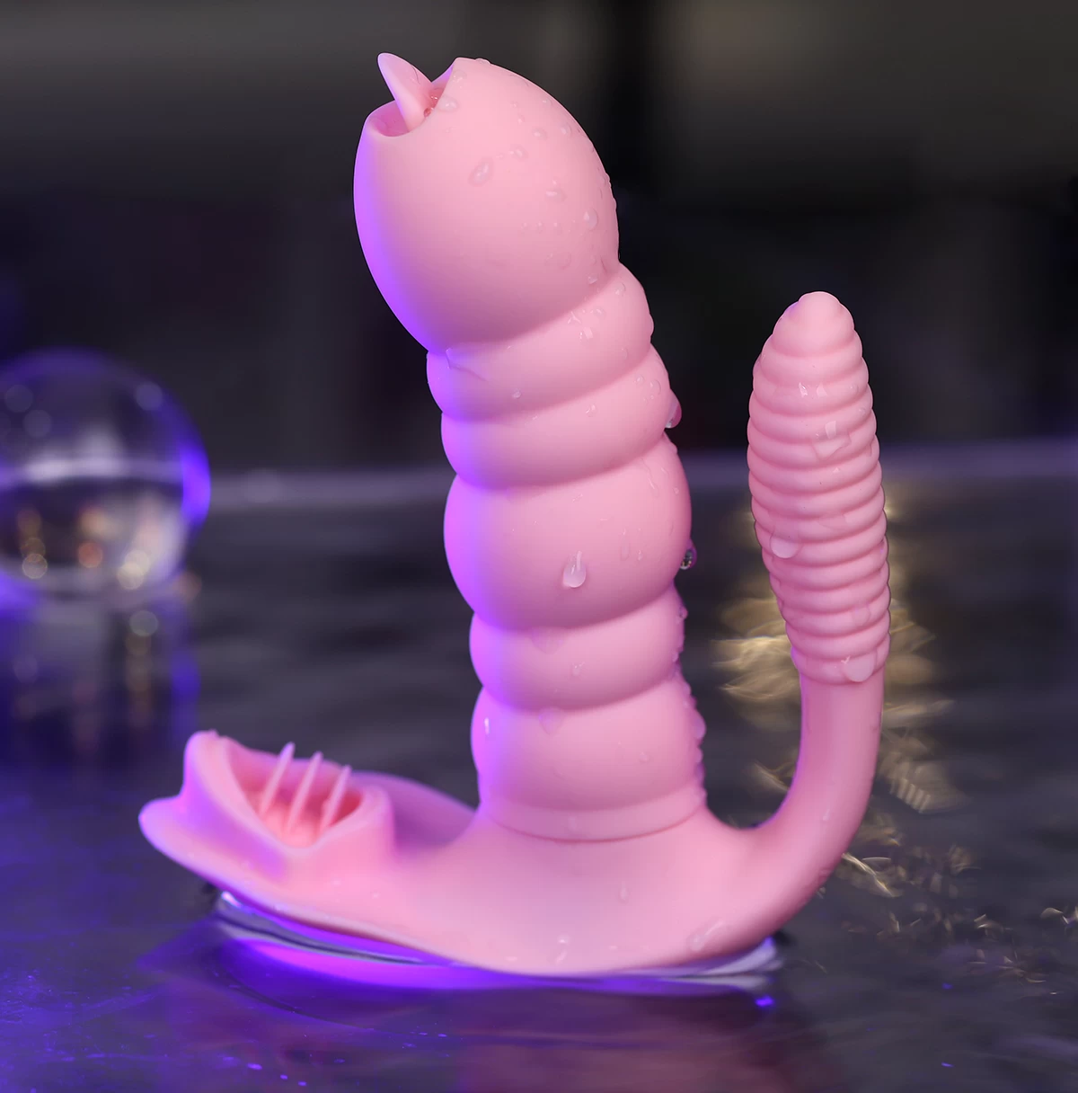 Secwell Caterpillar máy rung liếm 3 điểm kích thích cực mạnh Secwell Caterpillar máy rung liếm 3 điểm kích thích cực mạnh