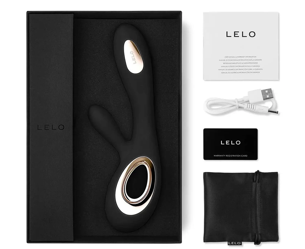 Lelo Soraya Wave tai thỏ rung ngoáy 8 chế độ siêu mạnh mẽ từ Thụy Điển
