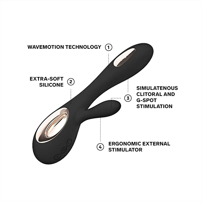 Lelo Soraya Wave rung ngoáy 8 chế độ Thuỷ Điển âm vật điểm G cuốn hút