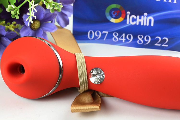 KISTOY Elizebeth máy massage tình yêu rung 2 đầu hút thổi 30 chế độ