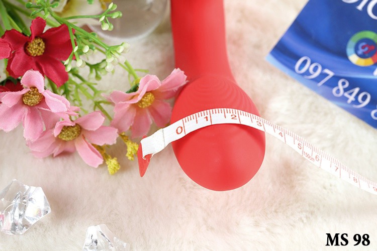 Máy massage tình yêu Kistoy TINA 2 đầu rung hút tỏa nhiệt silicon y tế an toàn