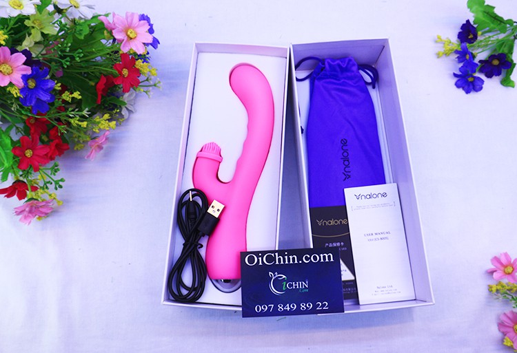 Nalone iDol RABBIT máy massage tình yêu rung xoay tỏa nhiệt 7 chế độ