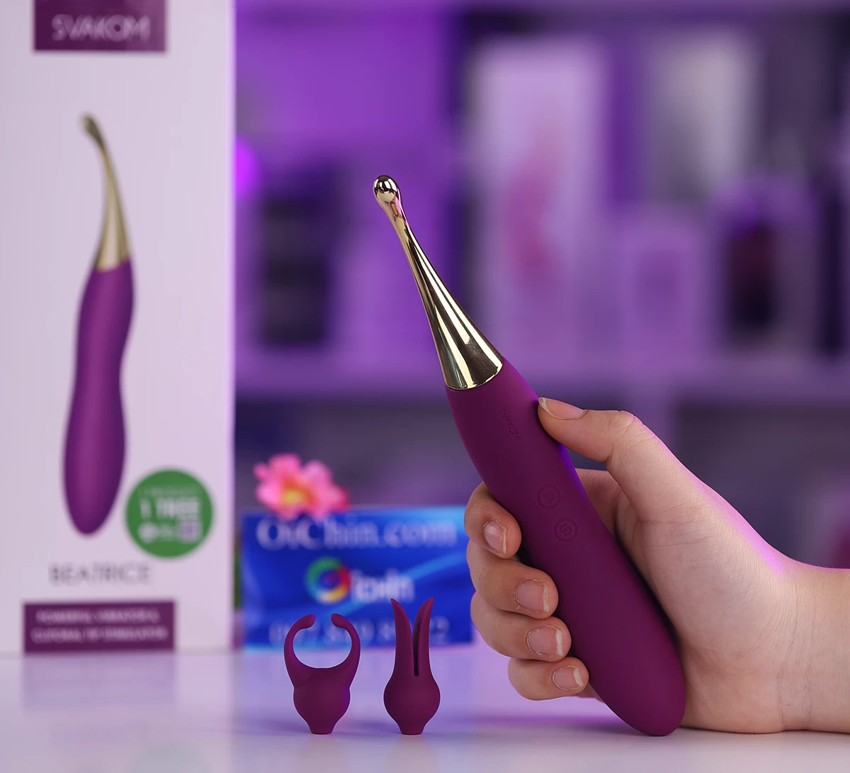Svakom Beatrice máy rung 2 đầu đa điểm cao cấp hấp dẫn giá tốt