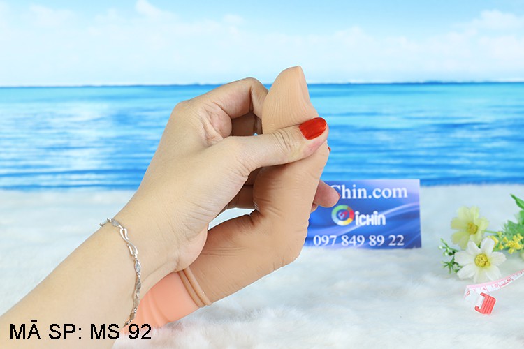 Ngón tay rung JIUAI silicon mềm mại tỏa nhiệt kích thích