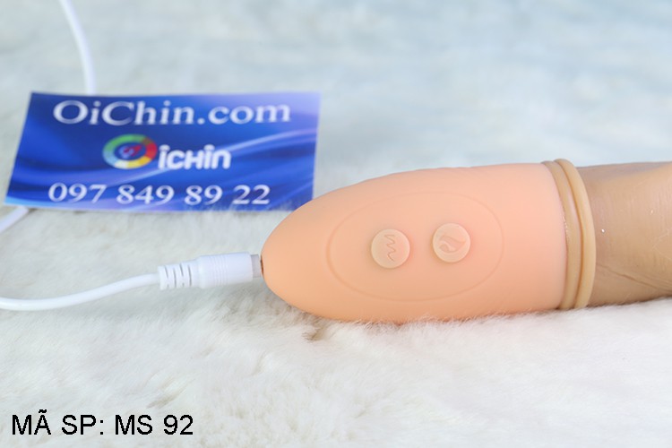 Ngón tay rung JIUAI silicon mềm mại tỏa nhiệt kích thích