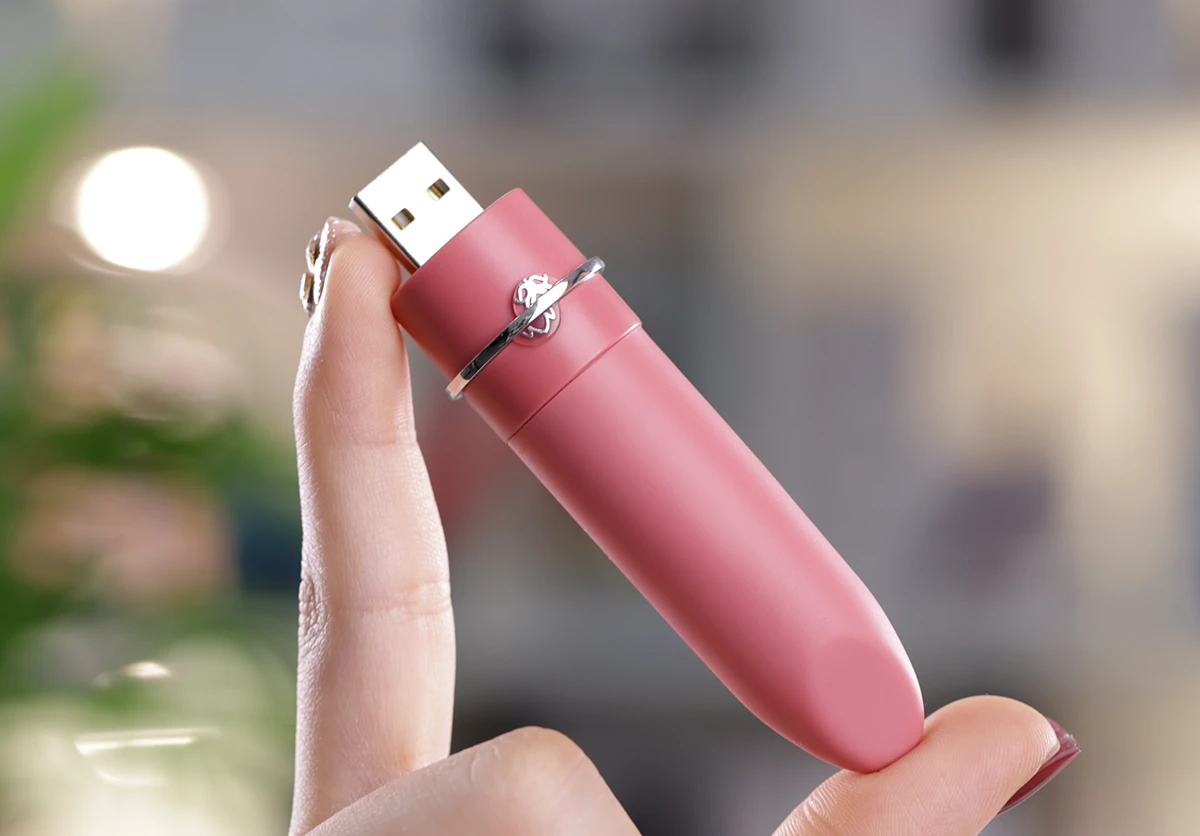 Magic Lotos App-Controlled Smart Lipstick Vibrator Compact
