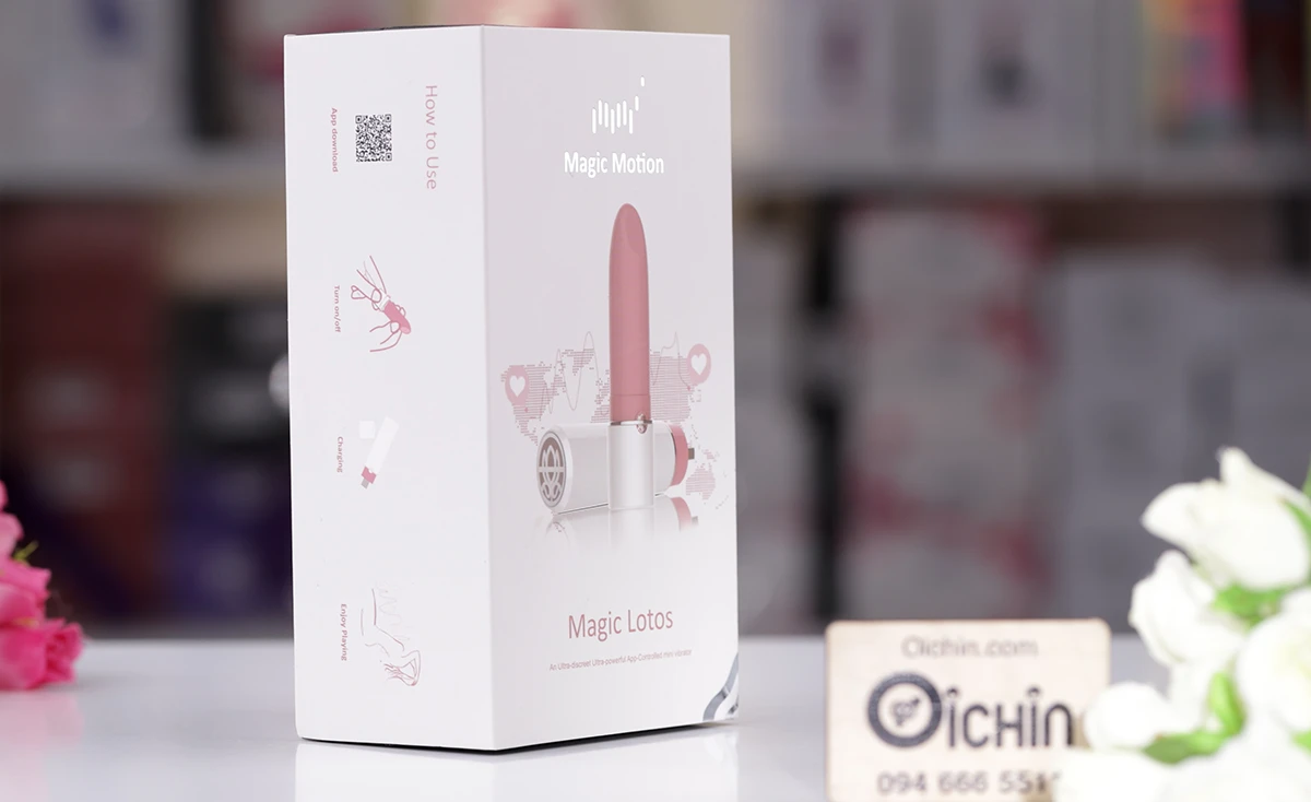 Magic Lotos App-Controlled Smart Lipstick Vibrator Compact