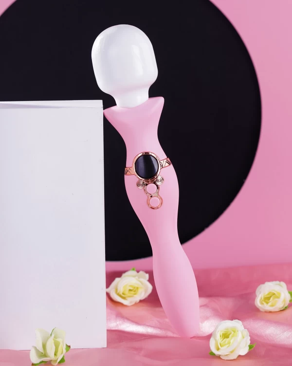 Yeain Magic Wand Chày Rung 2 Đầu Gai Silicone Rung 9 Chế Độ Mạnh 