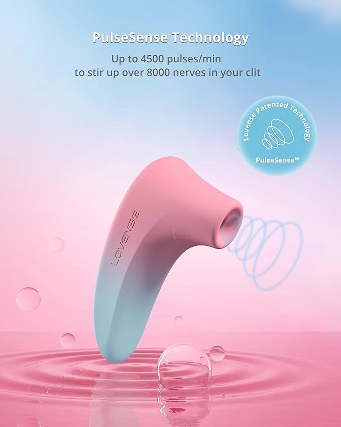 Lovense Tenera 2 máy hút âm vật kết nối App, silicon mượt mà êm ái