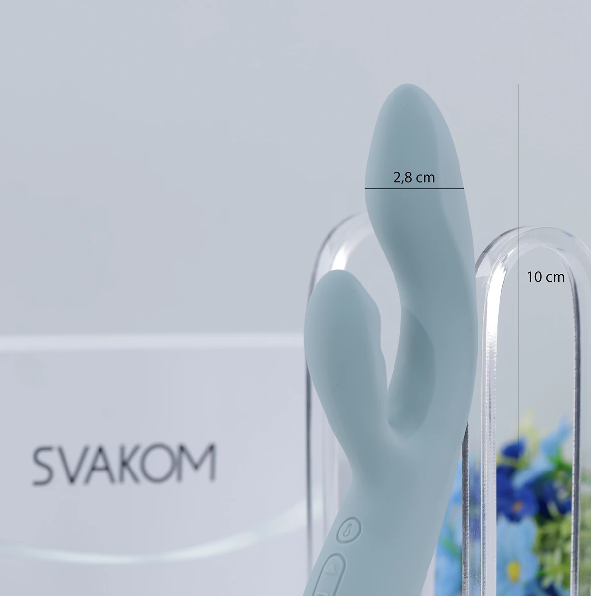Máy rung Svakom Chika kích thích kép sưởi ấm cho nữ giới