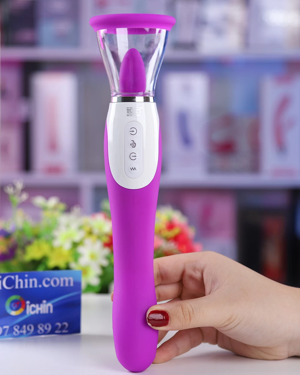 Nhập sỉ WISTONE 2 đầu RUNG có Lưỡi Giả 17 chế độ giá sỉ Nhập sỉ WISTONE 2 đầu RUNG có Lưỡi Giả 17 chế độ giá sỉ