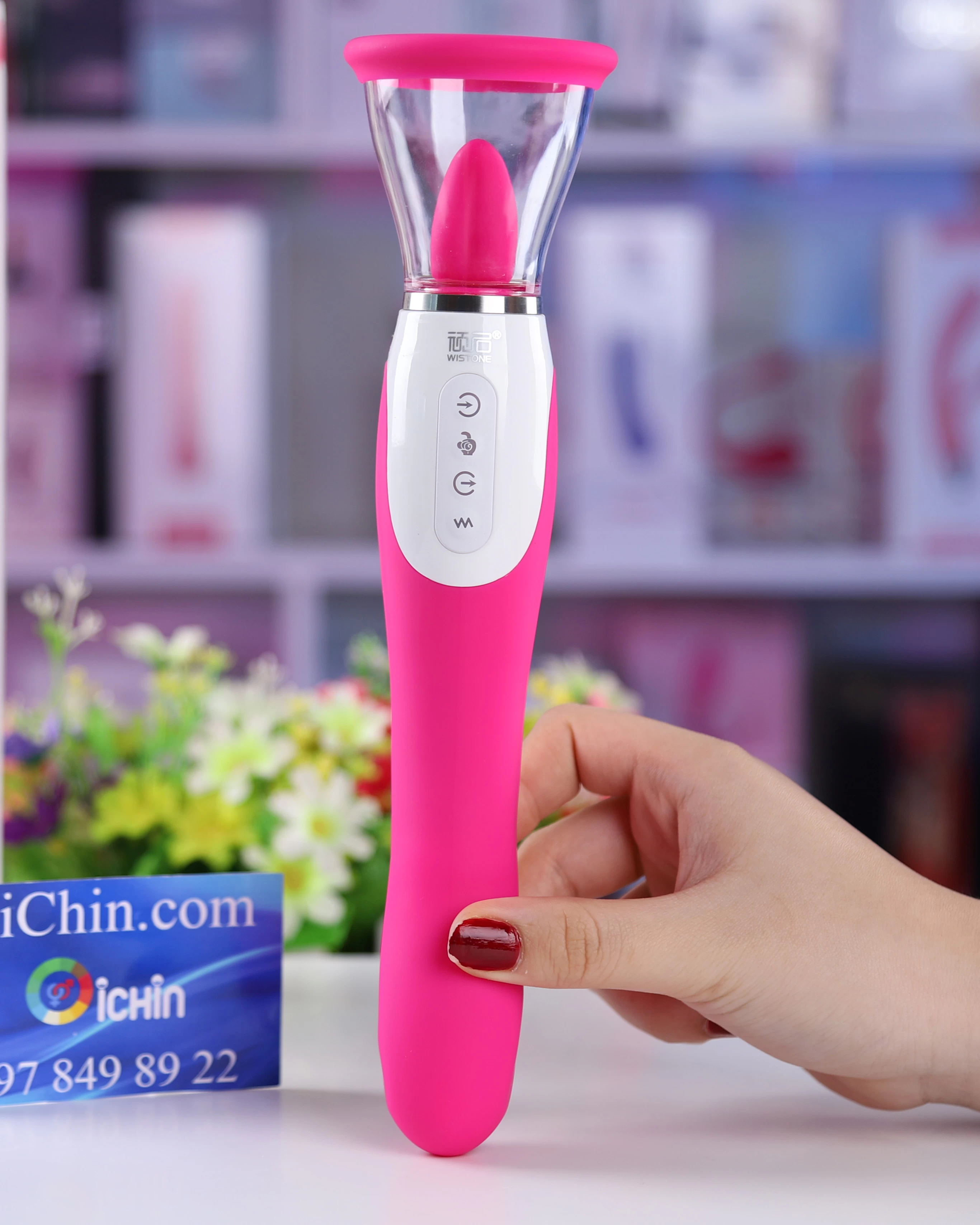 Nhập sỉ WISTONE 2 đầu RUNG có Lưỡi Giả 17 chế độ giá sỉ Nhập sỉ WISTONE 2 đầu RUNG có Lưỡi Giả 17 chế độ giá sỉ