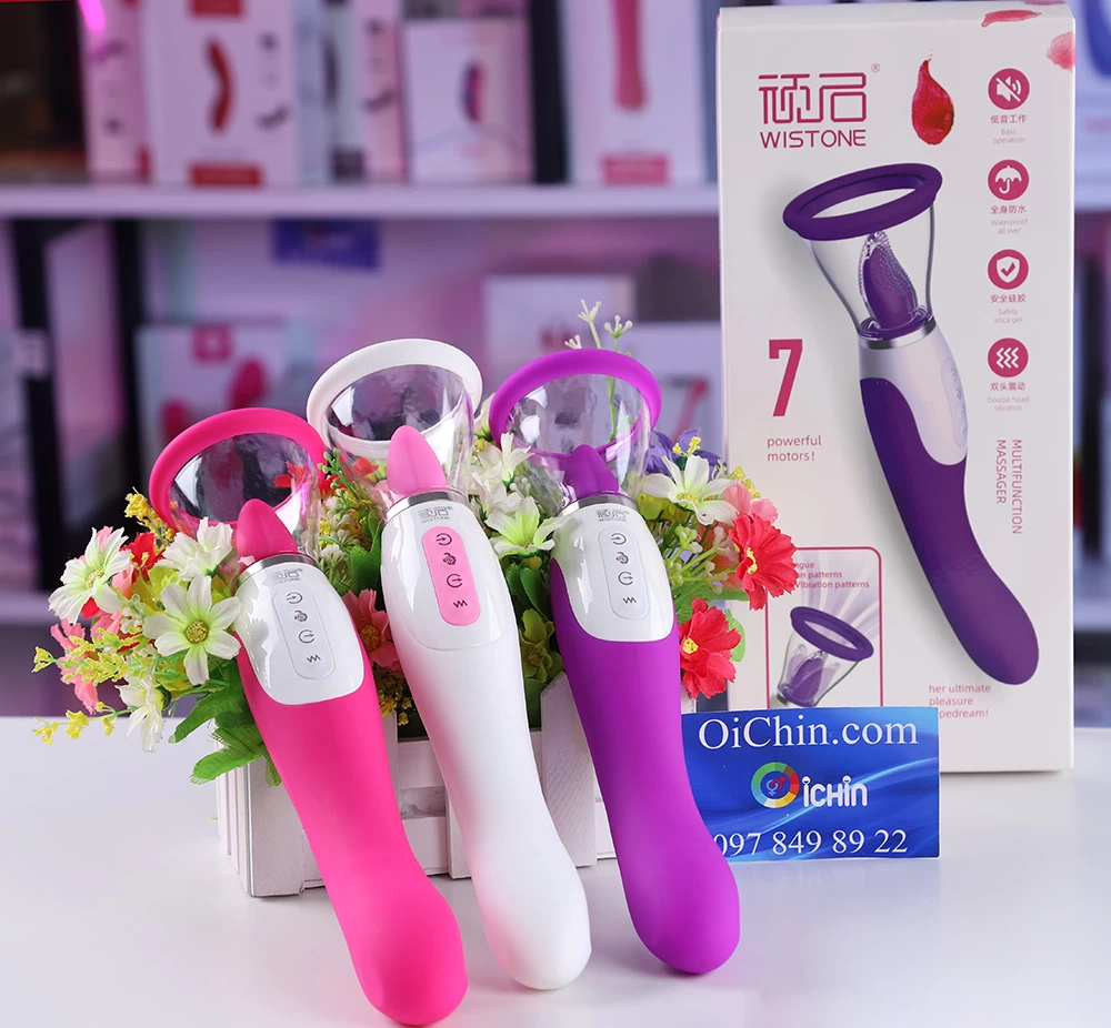 WISTONE 2-Ended 17-Mode Tongue Silicone Vibrator