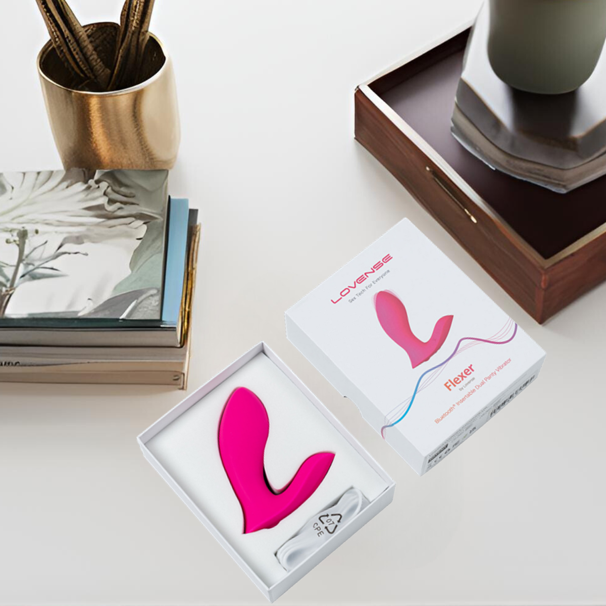 Lovense Flexer máy rung gắn quần chip điều khiển app xa tăng khoái cảm