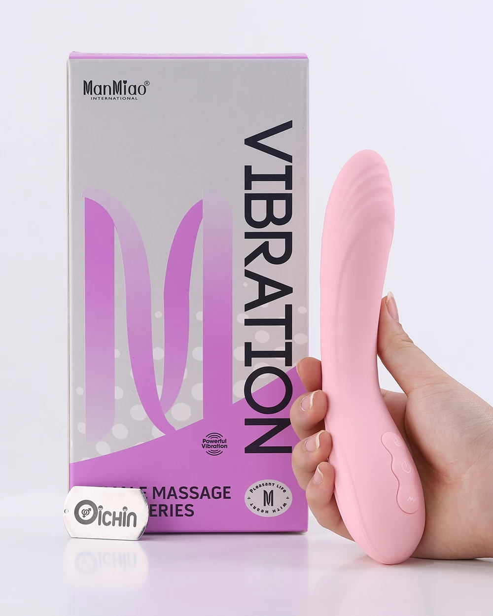 ManMiao Heated Pink Handheld Massage Vibrator