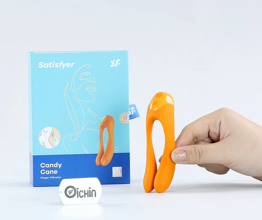 Satisfyer Candy Cane nipple and clitoral vibrator unique design