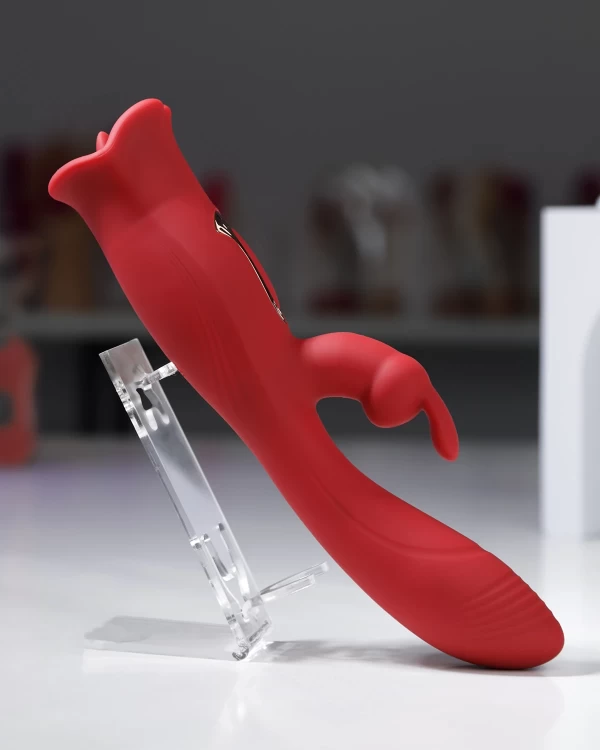 Sextoy hai đầu rung điểm G liếm âm vật và núm vú siêu kích thích 