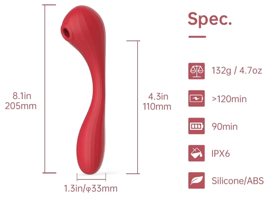 Magic Bobi 2in1 hút rung đa chế độ điều khiển app silicon mềm