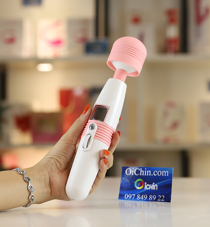 Leten Lightning AV 10 chế độ rung mạnh mẽ sưởi ấm LCD