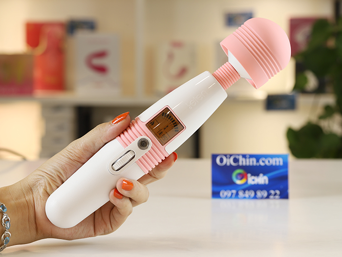 Leten Lightning AV 10 chế độ rung mạnh mẽ sưởi ấm LCD