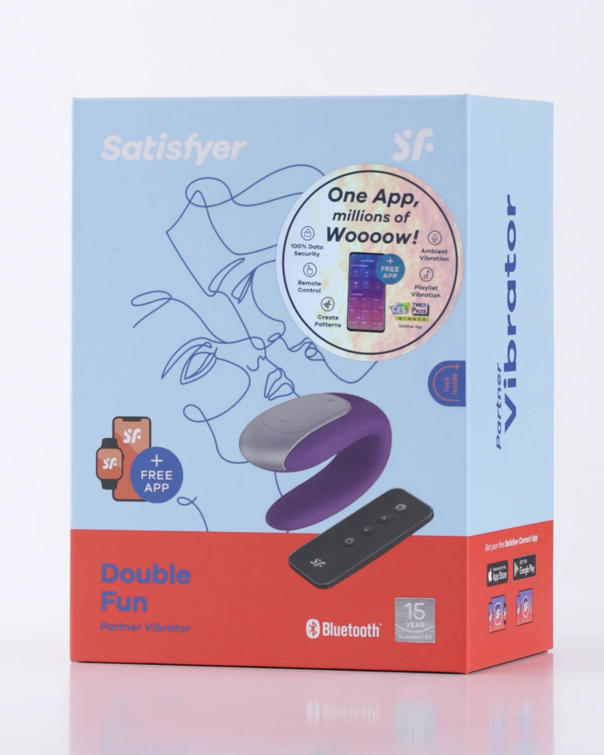 Satisfyer Double Fun 2 Đầu Rung Kết Nối App Điều Khiển Từ Xa Satisfyer Double Fun 2 Đầu Rung Kết Nối App Điều Khiển Từ Xa