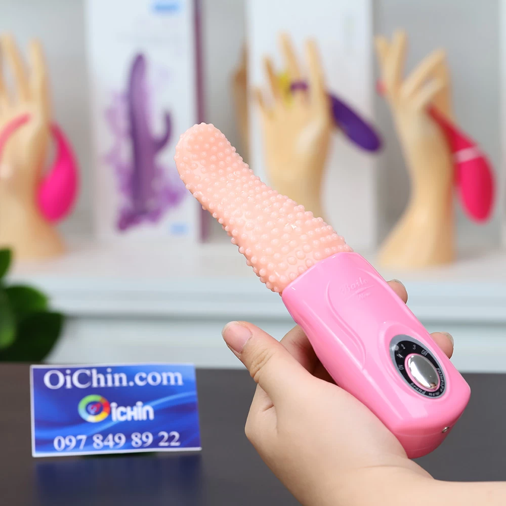 Lưỡi giả rung 3 tần số massage âm vật kích thích tuyệt đỉnh