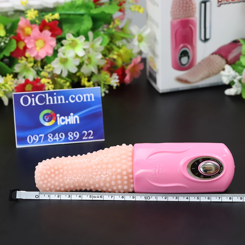 Lưỡi giả 3 tần số rung massage âm vật tăng khoái cảm