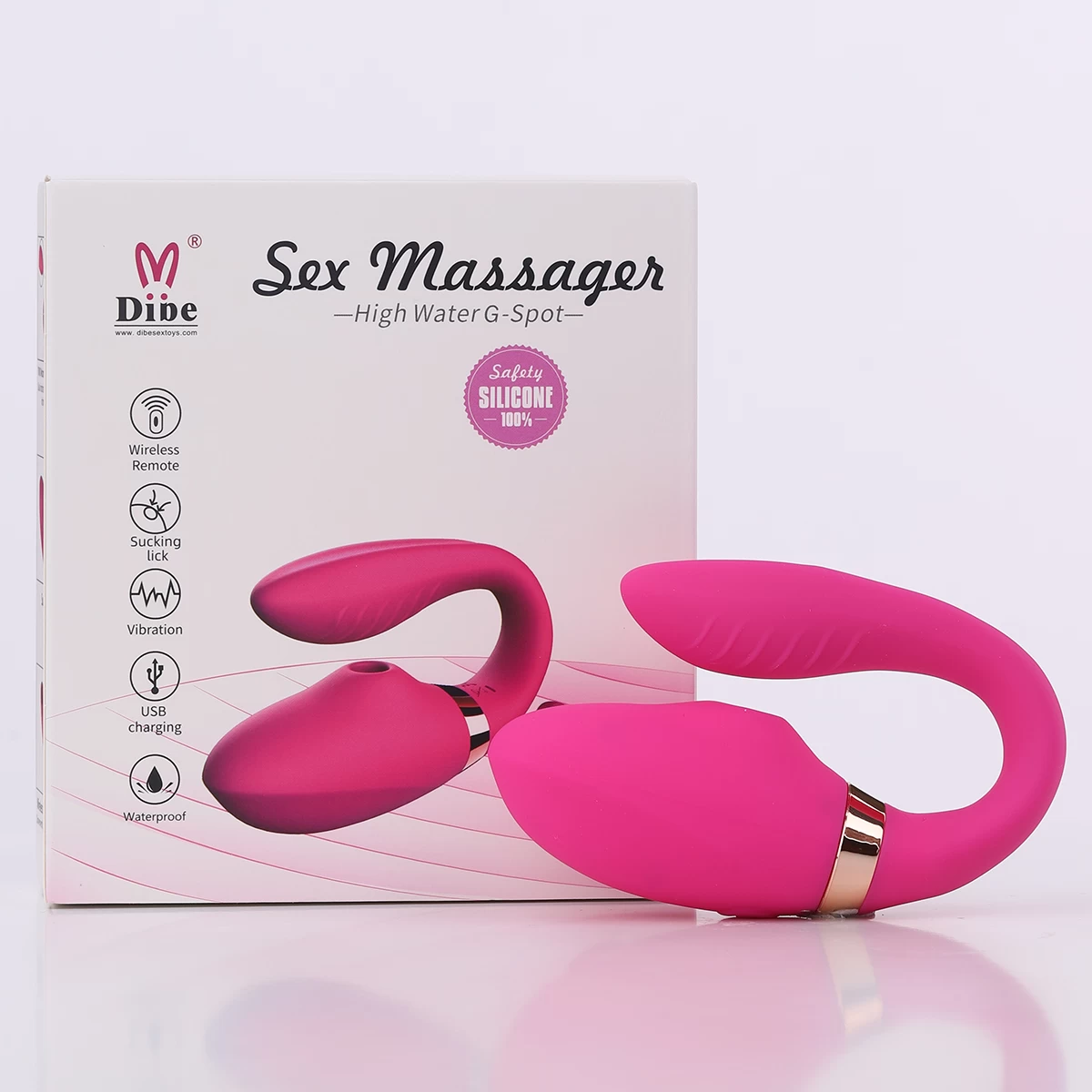 Dibe G-Spot ALVA 2 đầu rung đa chế độ điều khiển từ xa, tăng khoái cảm