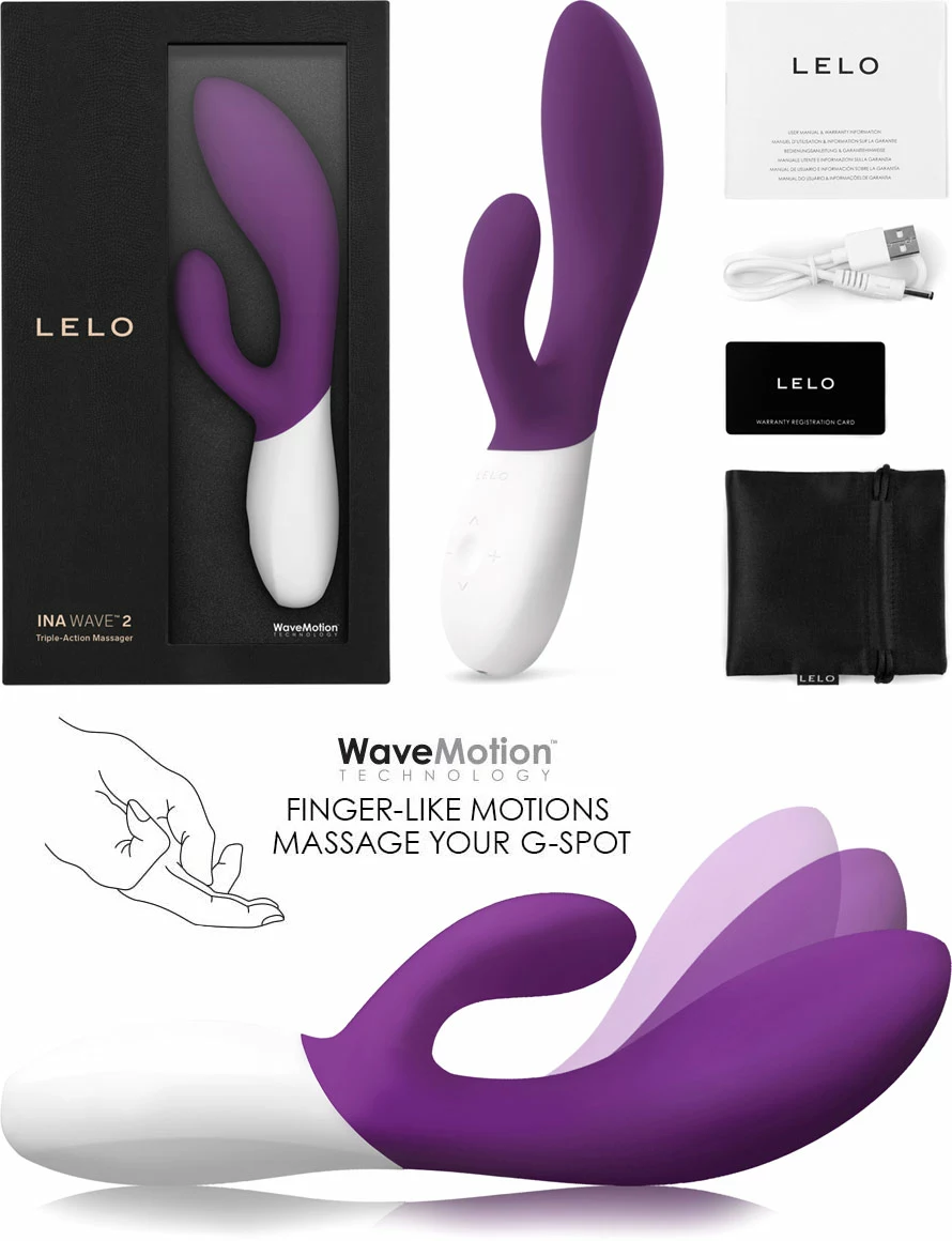 Lelo Ina Wave 2 Máy Rung Hai Đầu Massage Kích Thích Nữ