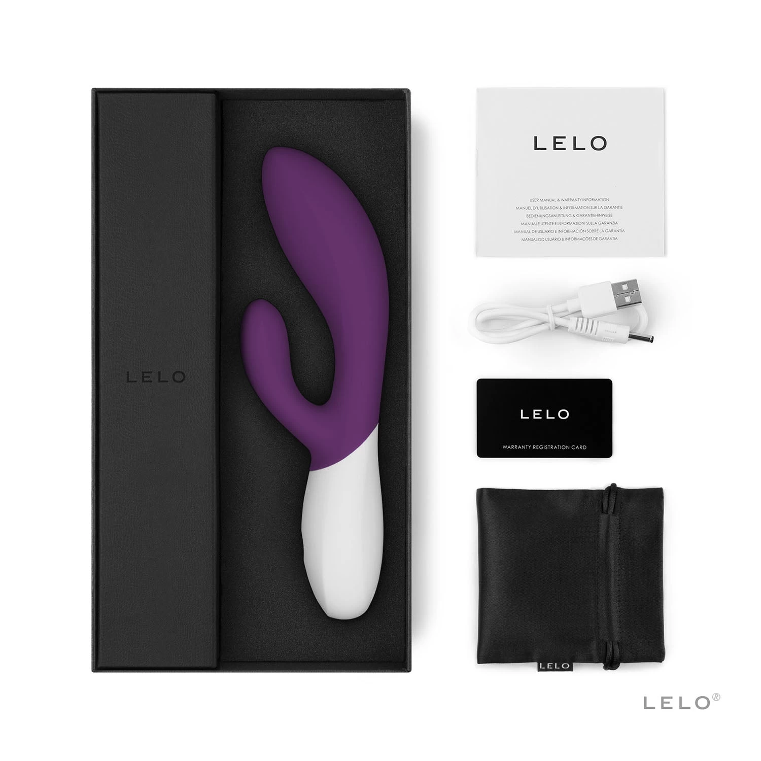 Lelo Ina Wave 2 máy rung thỏ công nghệ Wavemotion 12 chế độ rung