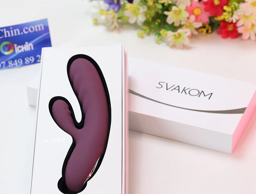 SVAKOM Avery Máy Massage Rung Kích Thích Kép Mạnh Mẽ Hiệu Quả