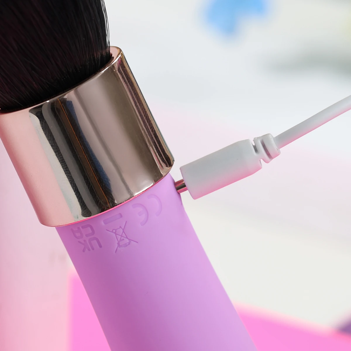 Yeain Love Brush máy rung cọ trang điểm siêu kích thích kín đáo Yeain Love Brush máy rung cọ trang điểm siêu kích thích kín đáo