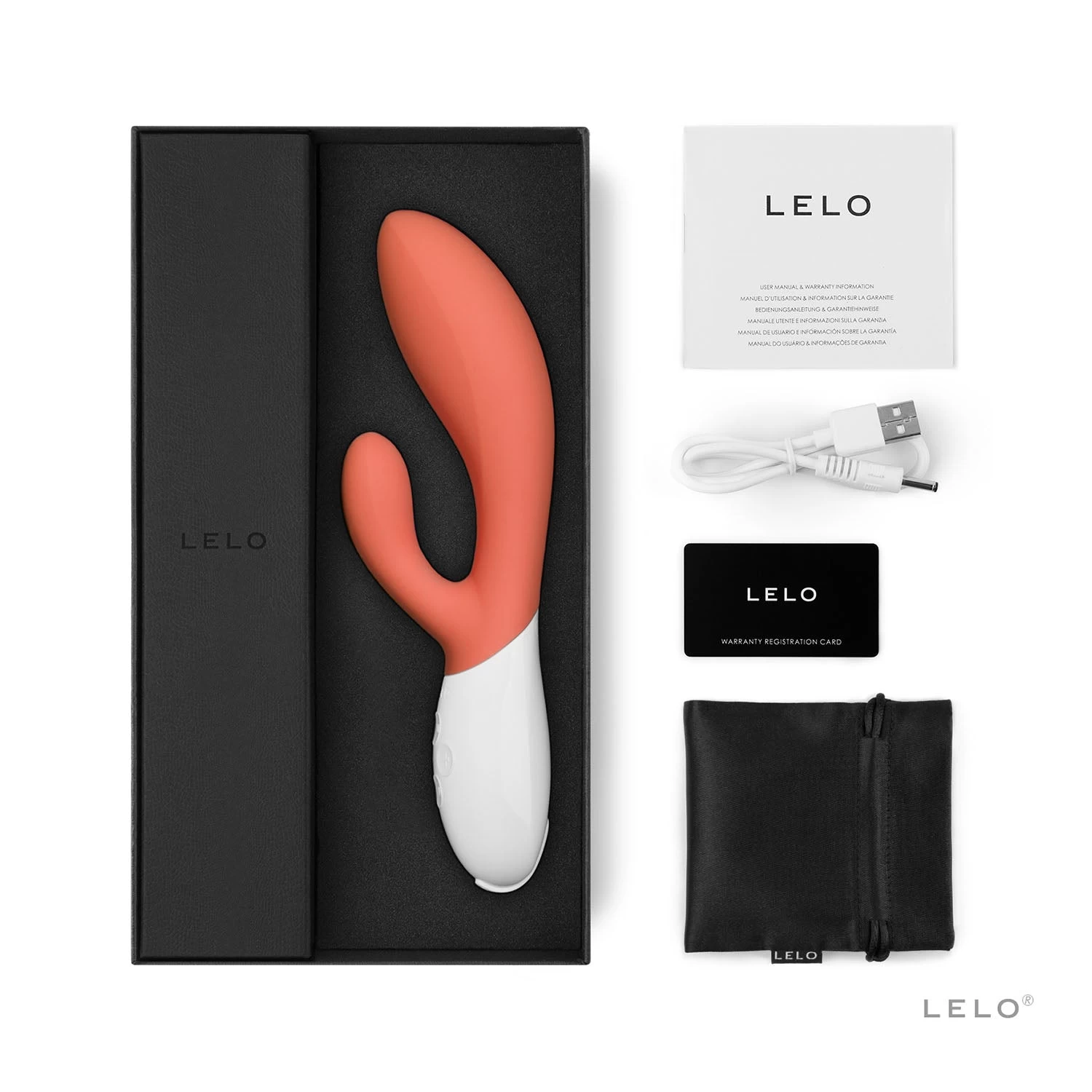 Lelo Ina 3 massage kích thích kép silicon an toàn 10 chế độ rung