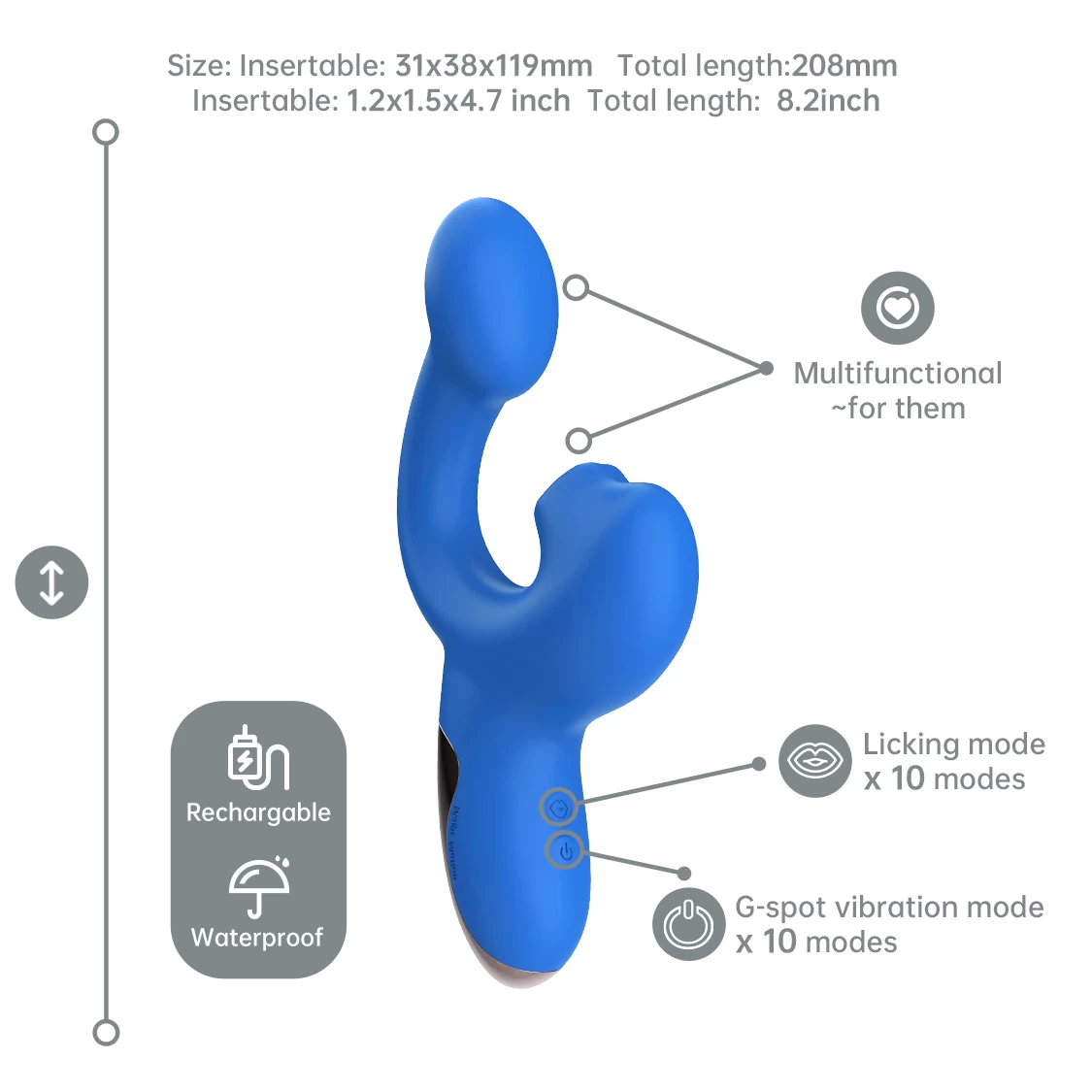 Magic Motion Ponder máy rung massage điểm G lưỡi liếm âm vật