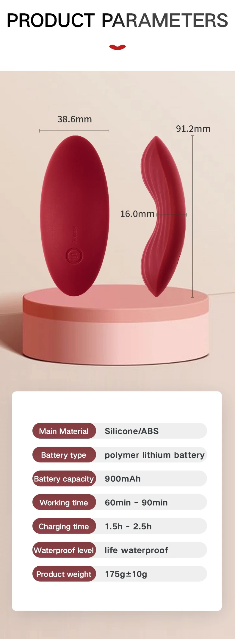 Svakom Echo Neo máy rung quần chip kết nối app điều khiển tiện lợi