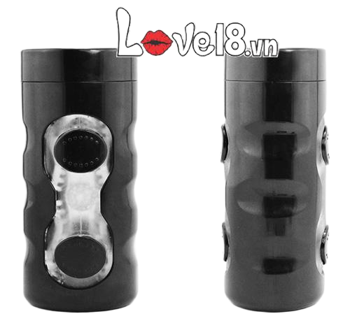 Cốc thủ dâm Youcup tách đôi silicon cao cấp đen nam chứa hình dạng thật 