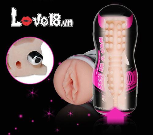 Lovetoy Vibrating Masturbation Cup Male Sex Toy ABS TPE Safe Material